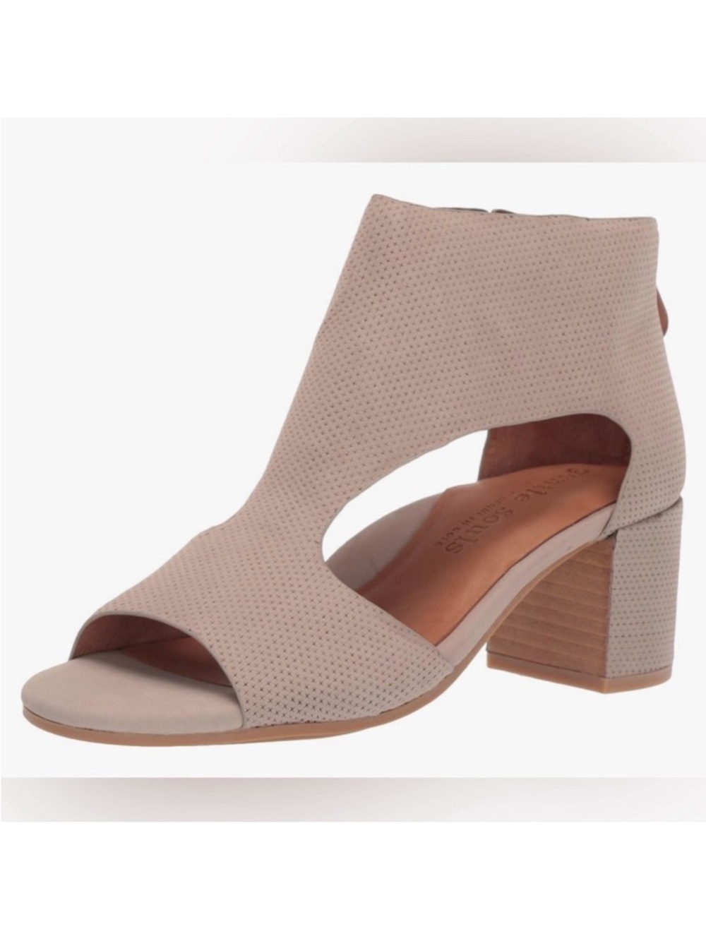 Gentle Souls by Kenneth Cole Sandals Womens Roan Cutout Heel Leather